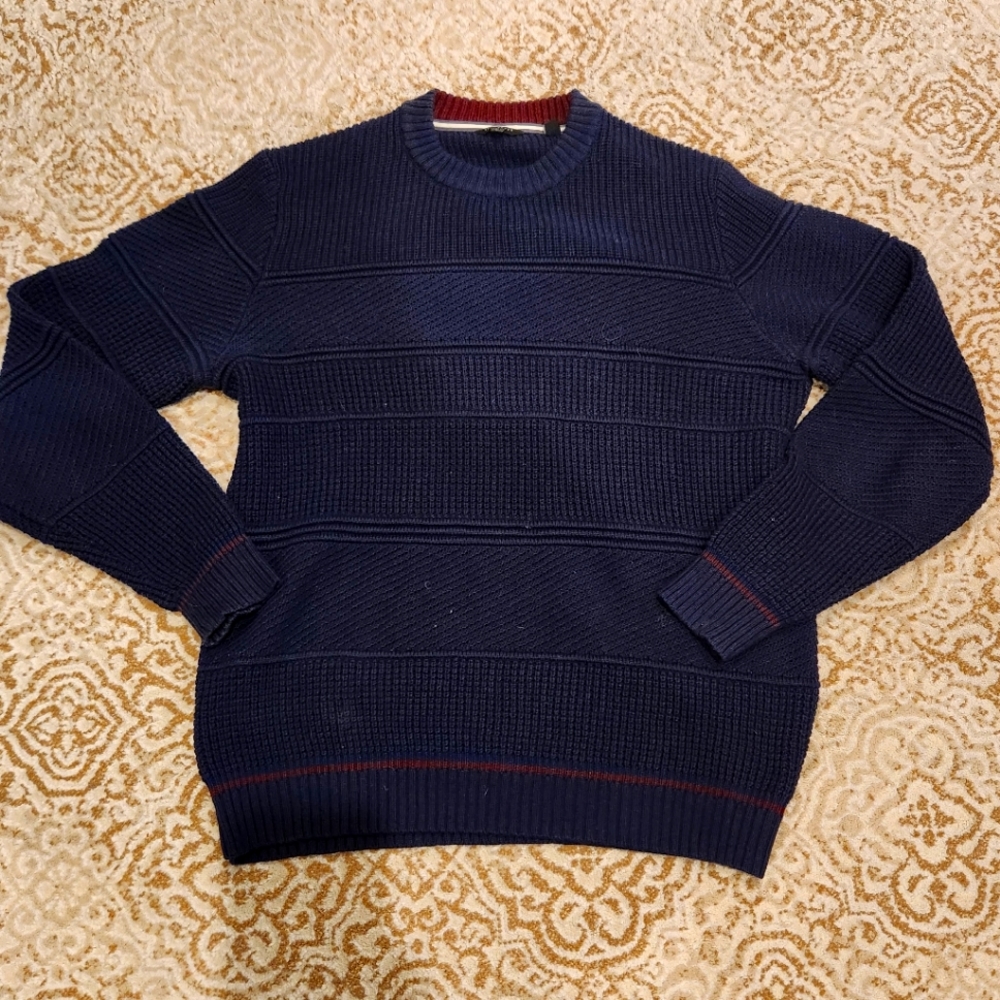 Ted Baker Men's Crew neck Sweater Navy size 4 Medium